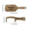 thumbnail image 3 of Bald Man Joke Hairbrush, Funny Gift Comb For Men's Hair Loss, Wooden Novelty Brush (Comb), 3 of 5