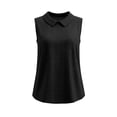 thumbnail image 7 of Kezqiaxn Tops for Women Summer Sleeveless Collared Work Button Up Shirt Business Dressy Work Blouses Fashion Clothing, 7 of 7