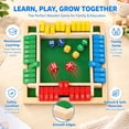 thumbnail image 4 of Shut The Box-Wooden Dice Board Game, Funny Family Shut The Box Game 2-4 Player, Board Games Gift for Family and Friends, Educational Table Math Games for Holiday, Party and Classroom, 4 of 10