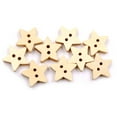 thumbnail image 6 of 200Pcs Star Shape 2 Holes Wooden Buttons Painting Sewing Scrapbooking Decoration, 6 of 6