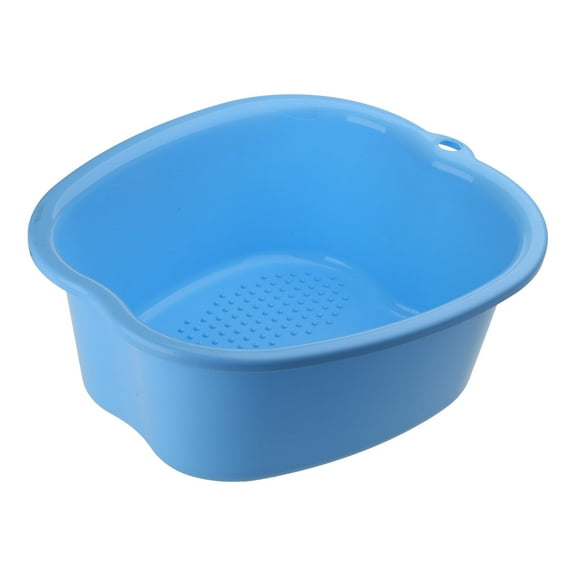 Acahhotxx Bath Basin, Large Foot Bath Tub Basin Bucket Soak Feet Pedicure Massage 3 Colors - Blue