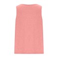 thumbnail image 7 of USSUMA Workout Tops for Women Women's Tank Tops Sleeveless V Neck Solid Color Plus Size Tops for Women Leisure Tshirt Lightweight Tshirt Gym Pink Polyester My Order Tank Top for Women L, 7 of 7