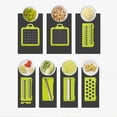 thumbnail image 3 of Verduras Para El Hogar, Cocina, Cortador De Alimentos, Herramientas Con Cepillo De Limpieza Y Escurridor, Rallador De Astillas De Queso De Acero Inoxidable Kearding HA043253-02, 3 of 6