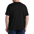 thumbnail image 3 of Big and Tall Essentials by DXL Men's Short-Sleeve Crewneck T-Shirt, Black, 2XL, Pack of 2, 3 of 6