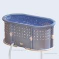 thumbnail image 3 of Xrg Portable Bath Tub No tallation, Foldable Bathtub for Adults, Separate Hot SPA Tub for Shower Stall, Non-Inflatable Ice Folding Bathubs, Family Soaking Baths (Gray, 37.4×21.6×21.6 inch), 3 of 7