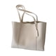 thumbnail image 3 of Bolso de mano de piel sintética para mujer, informal, moderno, ligero, para ir al trabajo Blanco, 3 of 9