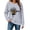 GrayA, variant on Women's Oversized Graphic Letter Print Sweatshirts Crewneck Patriotic Fleece Pullover Tops Winter Sweater Workout/Party Fall Outfits & Winter Clothes