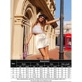 thumbnail image 5 of Weardear Silk Skirts for Women 2025 Summer Mini Skirt Elastic High Waisted A Line Skirt with Zipper, 5 of 5