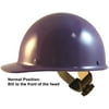 MSA Skull Guard Hard Hat - Fiberglass Cap Style With Swing Suspension - Custom Purple Color