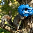 thumbnail image 5 of Lunxisen 1 Pcs Dinosaur Head Feeder Hanging Wildlife Feeding T Shaped Chipmunk Nut Feeder Backyard Garden Outdoor Decorative Funny Squirrel House(17*10*12cm), 5 of 8
