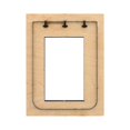 thumbnail image 2 of Troqueles DIY, para cubierta de cuaderno, para cuchillo, troqueles de material cuero para manual, suministros para artesanía en cuero 147x107mm 3 agujeros, 2 of 8