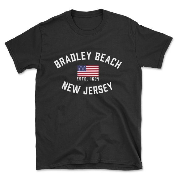 Bradley Beach New Jersey Patriot Men's Cotton T-Shirt