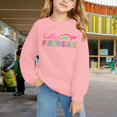 thumbnail image 2 of KAUOD Girls Boys 4th Grade Preppy Clothes Boys Crewneck Pullover Sweatshirt Rainbow Graphic & Letter Print Shirt Back to School Top, 2 of 8