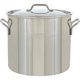 thumbnail image 1 of Bayou Classic 1430 30-qt Stainless Stockpot Features Heavy Duty Welded Handles for Secure Handling Domed Lid Perfect For Large Batch Cooking of Soups Stews Chili and Gumbo, 1 of 4