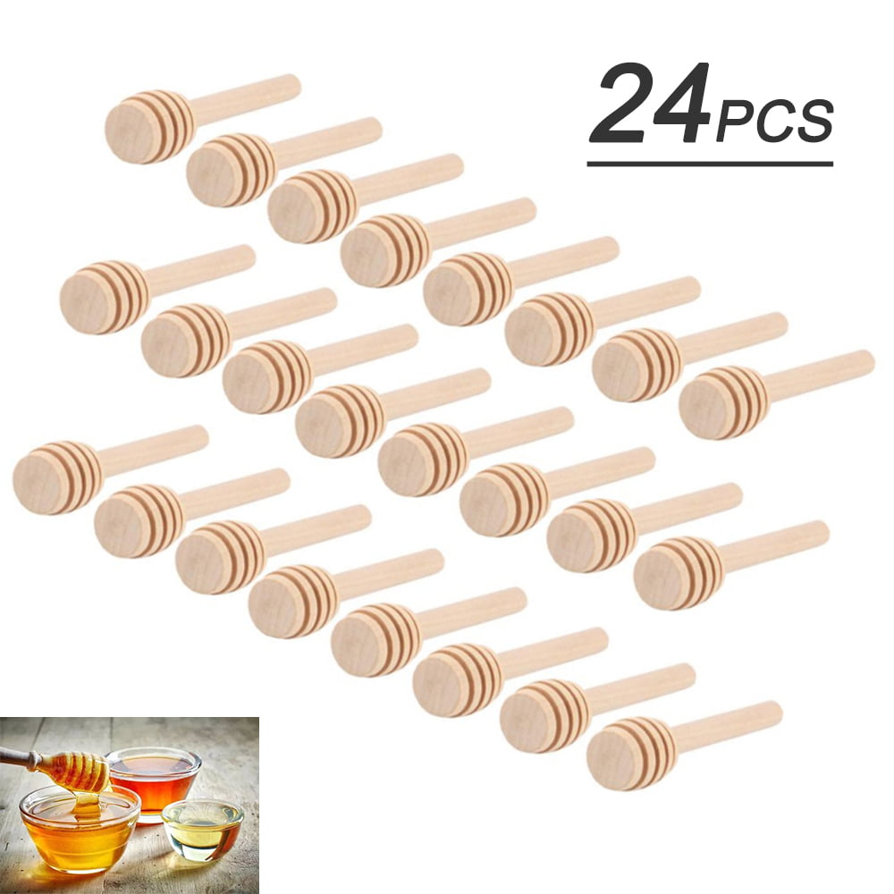 length 6 Asfour Outlet Trademark Handcrafted olive wood honey dipper 