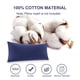 thumbnail image 4 of Funda de Almohada de 100% Algodón, Funda Almohada con Cierre de Cremallera Suave Transpirable para el Cuerpo , Funda para Almohada Larga para Dormitorio Hotel, Azul Marino 51x152cm, 4 of 6