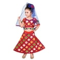 thumbnail image 1 of Ahhaaaa Girls Cotton Radha Dress Lehenga-Choli Chania Choli with Dupatta Set, 1 of 15