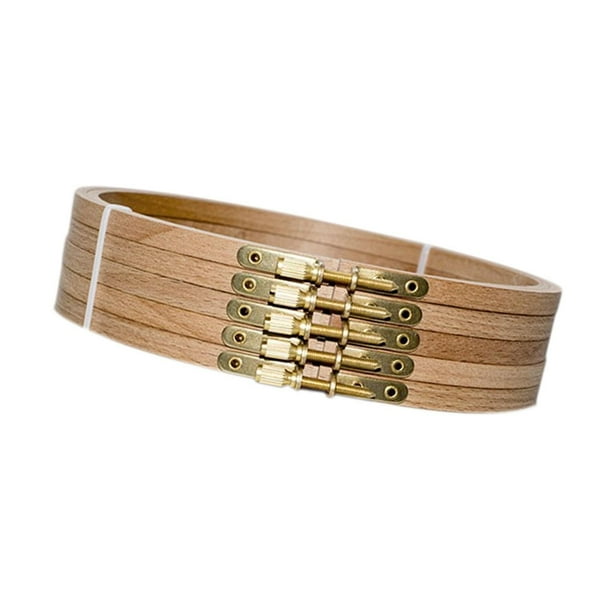 5 aros de bordado, bucles de punto de cruz, aros de bordado ajustables, aros redondos Diámetro interior 21 cm