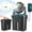 Black, variant on Portable Outdoor Misting Fan, 2.4Gal Large Water Tank Automatic Shaking Camping Fan with LED Light, Suitable for Camping, Sports, Beach