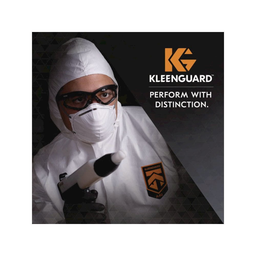 Kleenguard V30 Nemesi Foam Safety Glasses, Black Nylon Frame, Clear Polycarbonate Lens, 12/Carton