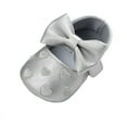 thumbnail image 6 of Baby Girl Crib Shoes, Soft Sole Flats Princess Dresses Shoes PU Cute Bow Prewalker, 6 of 6