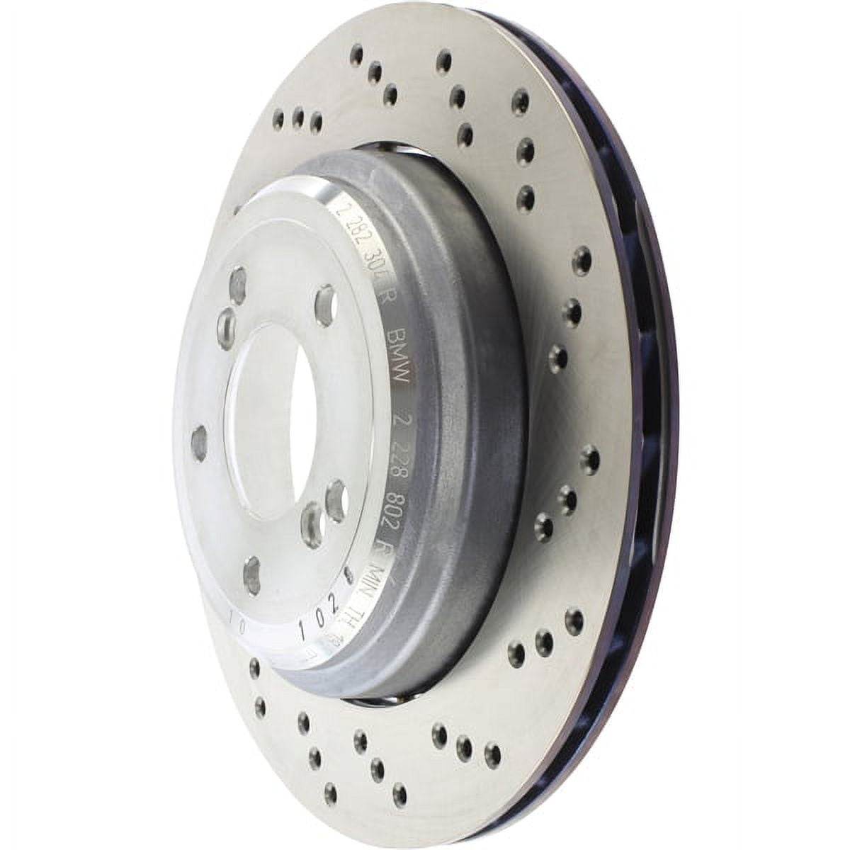 Centric 128.34087 Centric Premium OE Style Cross-Drilled Disc Brake Rotors Fits select: 2006 BMW M3, 2006 BMW M ROADSTER