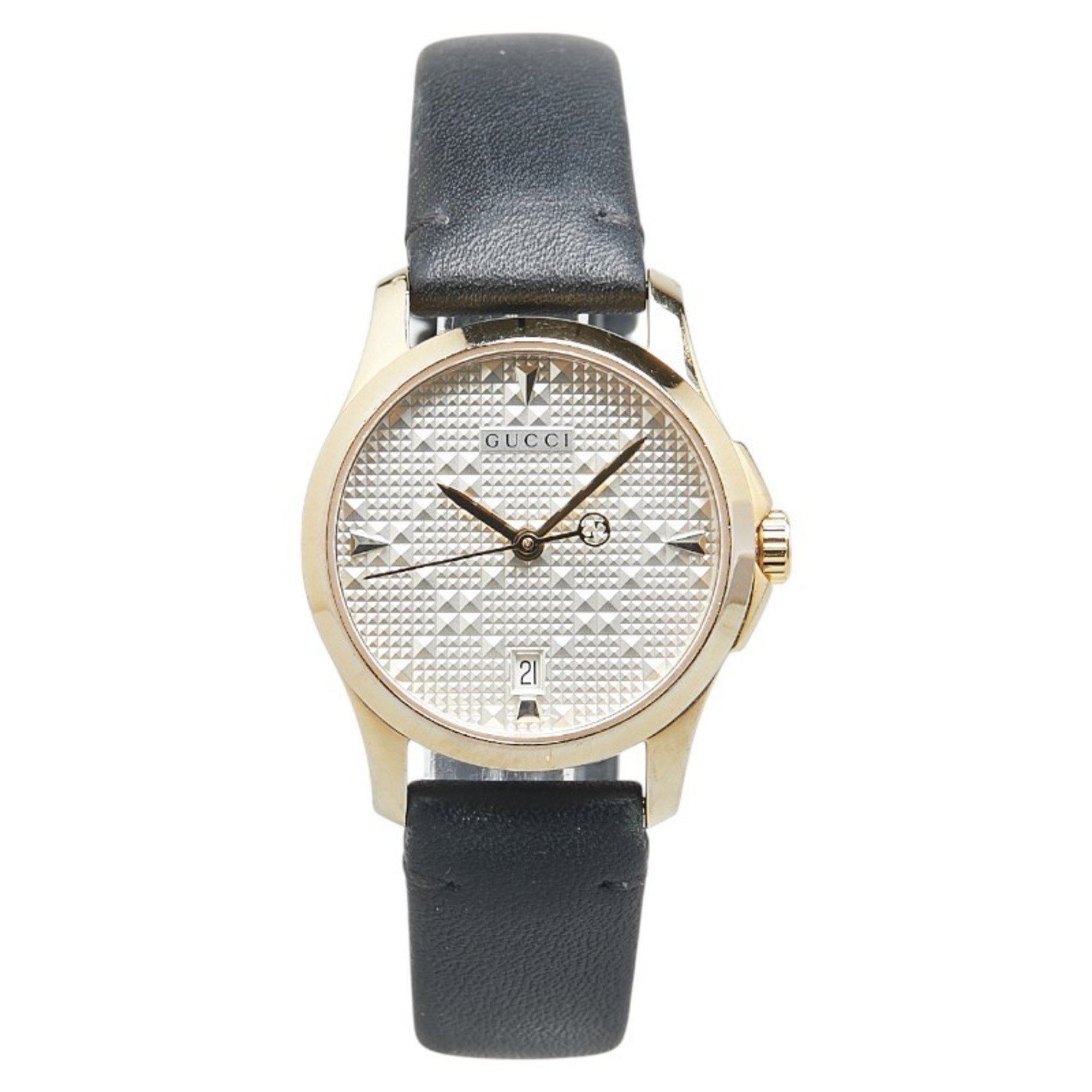 Pre-Owned Gucci G Timeless Watch 126.5 Quartz Silver Dial  display picture 1