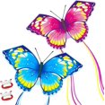 thumbnail image 1 of Butterfly Kite for Kids & Adults Easy to Fly 2 Pack- Beach Kites with Long String for Kids Ages 4-8-12,Perfect for Toddlers, 1 of 3