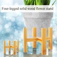 thumbnail image 4 of Wooden Plant Holder Flower , Flower Stand Display Pot Tray for Indoor XL, 4 of 8