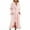 Pink, variant on Gaexia Bath Robe Women Elegant Flannel Robe Long Sleeve Thermal Kimono Housecoat Soft Loungewear For Home Comfort And Relaxation Cozy Bathrobe