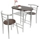 thumbnail image 1 of Juego de Mmuebles de Bistró, Juego de comedor ,2 Sillas y 1 Mesa, negro / plata - Metal, MDF✿ La combinación de mesa de comedor y silla de tres piezas ha sido cuidadosamente diseñada, lo que es muy ad esquí esquí Gafas de esquí, 1 of 5