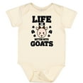 thumbnail image 3 of Inktastic Life is Better with Goats Boys or Girls Baby Bodysuit, 3 of 5