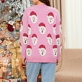thumbnail image 6 of Women Christmas Sweater Long Sleeve Santa Claus Pullover Crew Neck Sweatshirts Winter Jumper Top, 6 of 7