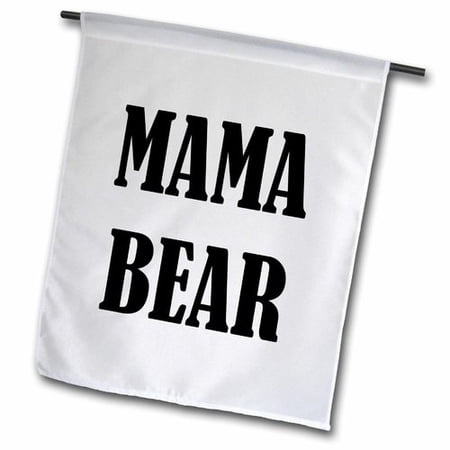 3dRose MAMA BEAR  Garden Flag  12 by 18-Inch