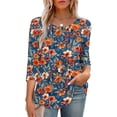 thumbnail image 7 of Women Short Sleeve Tops Trendy Blouses for Women Casual Red Shirts for Women Dressy, 7 of 7