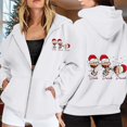 thumbnail image 2 of WILLBEST Sudadera Deportiva para Mujer Ladies' Christmas Printed Zipper Long Sleeved Pocket Adjuststring Casual Hooded Sweatshirt 1939 Mediana, 2 of 8