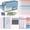 Blue, variant on 42 Pcs Big Capacity Pencil Pouch with Aesthetic Supplies, Stationary Set (Blue)