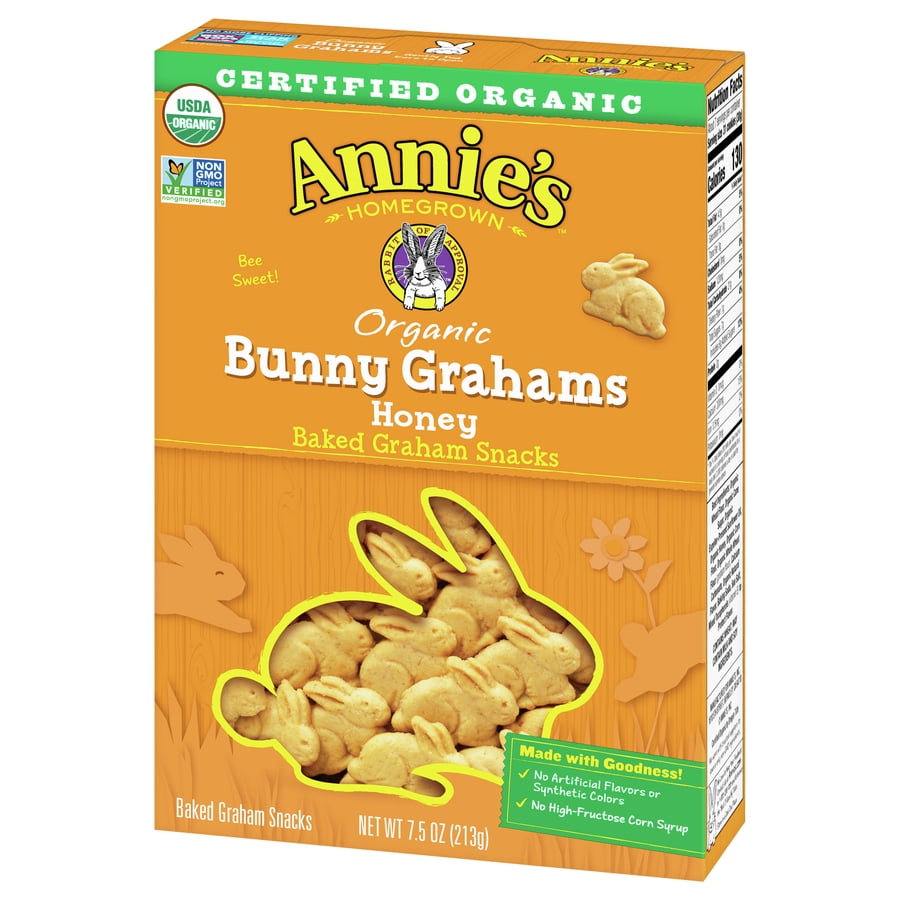 Annie's Homegrown Honey Bunny Graham Cookies 7.5 oz (Pack Of 6)