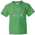 thumbnail image 3 of Inktastic Life is Better at the Cabin, Deer Antlers, Camping Youth T-Shirt, 3 of 5