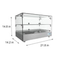 thumbnail image 3 of Koolmore HDC-1.7C 22" Self Service 2 Shelf Commercial Countertop Food Warmer Display Case - 1.7. Cu Ft; Silver, 3 of 9