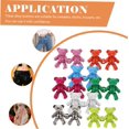 thumbnail image 4 of 8pares Botones Ajustables Para Pantalones Jeans Clip De Cintura Para Ajustar De Accesorios Con Diseño De Oso Para Ropa Holgada Solución Chic Y Elegante Para Ajustar La Cintura, 4 of 5