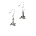 thumbnail image 2 of Silvertone Antiqued Lighthouse Heart French Earrings, 2 of 4