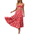 thumbnail image 2 of CAICJ98 Jupes Longues pour Femmes Jupe Droite Costume (Tailles Régulières et Plus) Rouge,S, 2 of 4