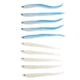 thumbnail image 1 of 10Pcs Artificial Luminous Señuelos De Pesca Jig Baits Swimbait 2 Color, 1 of 9