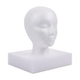 thumbnail image 3 of Cabeza de maniquí femenina de espuma, modelo de cabeza femenina, exhibición de peluca, exhibición de cabeza de peluca multiusos resistente, para salón 52x28x11cm, 3 of 8