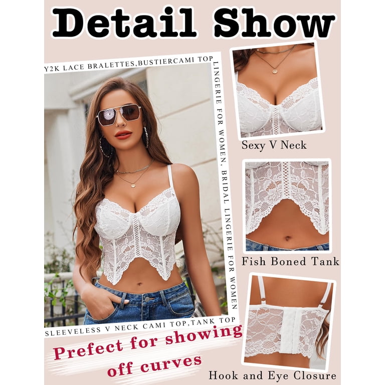 Avidlove Women Lace Bralettes Camisole Lingerie Bra Adjustable Strap Crop Top White - Walmart.com Avidlove Women Lace Bralettes Camisole Lingerie Bra Adjustable Strap Crop Top White - Walmart.com