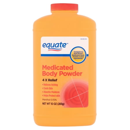 Equate Medicated Body Powder, 10 oz