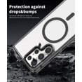 thumbnail image 5 of for Samsung Galaxy s24 Ultra Case Hard [Compatible with Magsafe Wireless Charging] Yellowing Resistant Magnetic Cover Clear para S 24 Ultra 6.8 '' 5G 2024 Rugged Best Phone Cases Black, 5 of 12