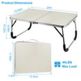 thumbnail image 5 of TeqHome Foldable Lap Desk Laptop Bed Desk for Working Writing Reading Eating for Bed Sofa Couch Floor, 5 of 8