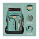 thumbnail image 4 of Mochila Urbana Zoro para Hombre Lisa 35L Malubero Verde, 4 of 5